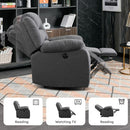 Classic Power Recliner Chair, Oversized Electric Reclining Chair with Overstuffed Cushion and Back, Soft Fabric Adults Single Recliner Sofa for Living Room, Grey