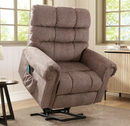 Bonzy Home Power Lift Recliner Chair with Massage & Heat - Extra Wide Electric Recliner for Elderly, Heavy Duty 350 lbs Capacity, Taupe Fabric
