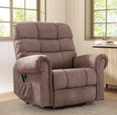 Bonzy Home Power Lift Recliner Chair with Massage & Heat - Extra Wide Electric Recliner for Elderly, Heavy Duty 350 lbs Capacity, Taupe Fabric