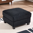 Bonzy Home Ottoman Modular Sectional Sofa Elegant Footrest Trendy Addition to Any Room, Comfort Meets Style for Living Room Bedroom Charcoal