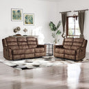 Bonzy Home Manual Recliner Sofa Set – Fabric Loveseat & 3-Seat Reclining Sofa for Living Room