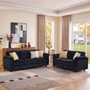 Bonzy Home Modular Sectional Sofa Couches for Living Room Ideal for Small Spaces & Family Fun Charcoal
