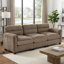 Bonzy Home Modular Sectional Sofa Couches for Living Room Ideal for Small Spaces & Family Fun Taupe