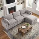 Bonzy Home Modular Sectional Sofa, L‑Shaped Couch, Ultra‑Comfort Seating – Configurable for Living Room & Family Room Gray