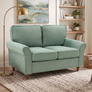 Bonzy Home 57'' Loveseat Sofa, 2-Seater Couch for Living Room, Comfy Upholstered Sofa Couch for Small Space, Apartment, Office, Green