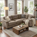 Bonzy Home Modular Sectional Sofa, L‑Shaped Couch, Ultra‑Comfort Seating – Configurable for Living Room & Family Room; Taupe