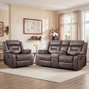 Bonzy Home Recliner Furniture Set, Manual Reclining Single Chair and Loveseat, Perfect for Living Room