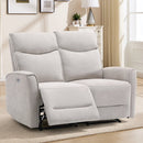 Bonzy Home Electric Power Recliner Sofa Set, Loveseat Recliner Living Room Furniture Sets with USB Port & Adjustable Headrest for Bedroom Home Theater