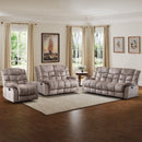 Bonzy Home Manual Reclining Living Room Furniture Set, Adjustable Backrest Chair, Loveseat & 3-Seat Sofa Couch for Home Interior Use