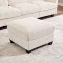 Bonzy Home Ottoman Modular Sectional Sofa Elegant Footrest Trendy Addition to Any Room, Comfort Meets Style for Living Room Bedroom Oat