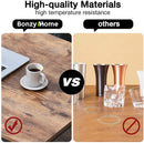 Vintage Wood Industrial Coffee Table with Storage Shelf