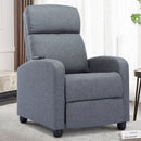 PU Leather Reclining Chair Single Sofa with Heat and Massage