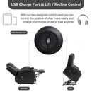 Large Leather Lift Recliner with Massage and Heat for Elderly