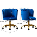 Velvet Material Accent Chair Stool