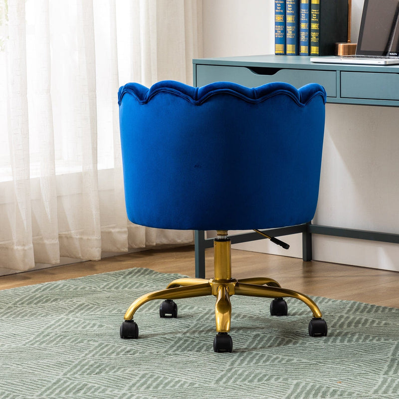 Velvet Material Accent Chair Stool