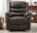 Breathable Faux Leather Manual Reclining Chair