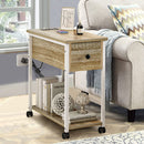 Bedside Table with Charging Station