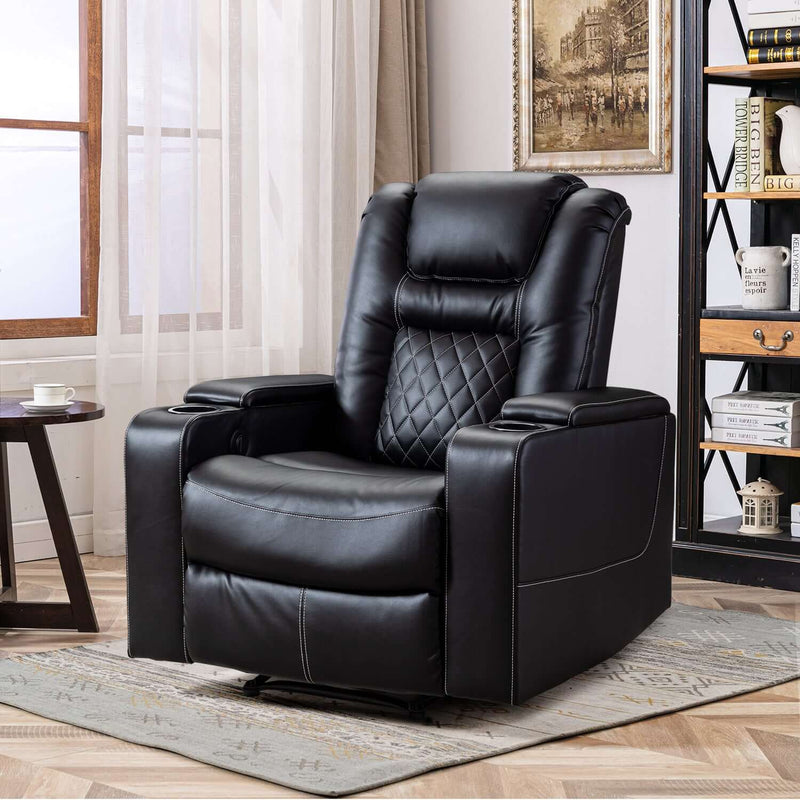 Bonzy Electric Power Recliner Chair with USB Ports and Cup Holders