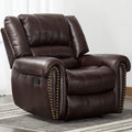 Leather Recliner Chair, Classic and Traditional Manual Recliner Chair