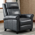 Genuine Leather Recliner Chair, Classic and Traditional Push Back Recliner Chair