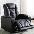 Power Recliner Chair Electric PU Leather Reclining for Adults with USB Ports