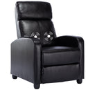 PU Leather Reclining Chair Single Sofa with Heat and Massage