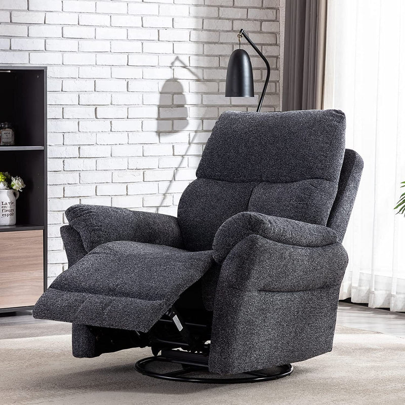 Swivel Rocker Fabric Recliner Chair