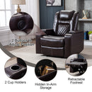Classic Power Recliner Chair with USB Ports and Cup Holders