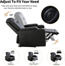 Power Recliner Chair Electric PU Leather Reclining for Adults with USB Ports