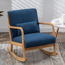 Mid-Century Morden Leisure Rocking Chair with Pillow