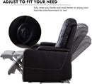 modern black leather recliner chair