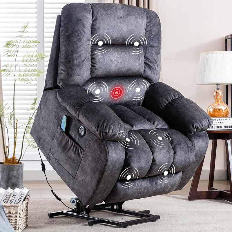 Wide Electric Massage Recliner for Adults with Heated Vibration Wide Electric Massage Recliner for Adults with Heated Vibration
