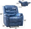 Breathable Faux Leather Manual Reclining Chair