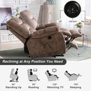 Wide Electric Massage Recliner for Adults with Heated Vibration