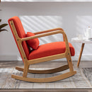 Mid-Century Morden Leisure Rocking Chair with Pillow