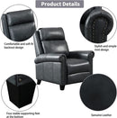 Genuine Leather Recliner Chair, Classic and Traditional Push Back Recliner Chair