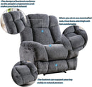Electric Power Recliner Chair with Upholstered Seat