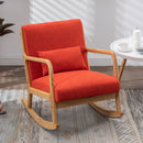Mid-Century Morden Leisure Rocking Chair with Pillow