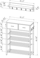 Hall Tree with Shoe Storage Bench
