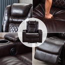 Classic Power Recliner Chair with USB Ports and Cup Holders