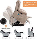Power Lift Recliner Chair with Safety Motion Reclining Mechanism