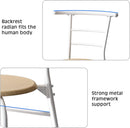 Indoor Kitchen Dining Chair Set of 2, Comfortable Classic Iron Metal Dining Chair