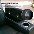 Power Recliner Chair Electric PU Leather Reclining for Adults with USB Ports