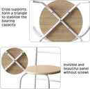 Indoor Kitchen Dining Chair Set of 2, Comfortable Classic Iron Metal Dining Chair