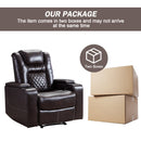 Classic Power Recliner Chair with USB Ports and Cup Holders