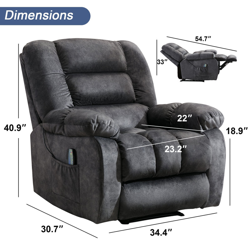 Bonzy Home recliner with massage function