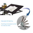 End Table with Wheels, Height Adjustable Side C Table