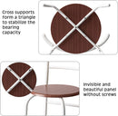 Indoor Kitchen Dining Chair Set of 2, Comfortable Classic Iron Metal Dining Chair