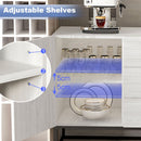 Modern Coffee Bar Cabinet, Buffet Table