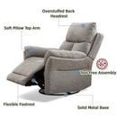 Swivel Rocker Fabric Recliner Chair